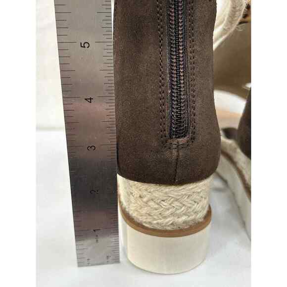 Diba True Green Clover Browning Cheetah Print Size 11 Wedge Gladiator Shoe NIB - Picture 6 of 9